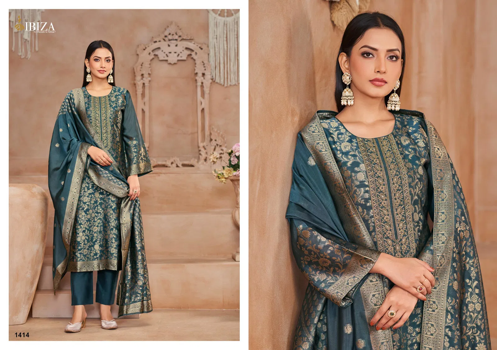 Alisa By Ibiza Banglory Silk Embroidery Designer Salwar Kameez Online Wholesale